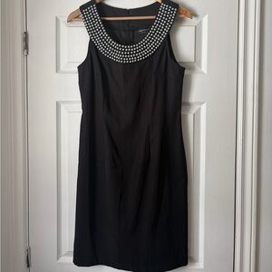 Connected Apparel Black Pencil Knee Length Dress Size 10